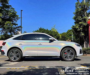 CL-IL-02 Производитель виниловой пленки Iridescence Laser White для автомобилей AUDI