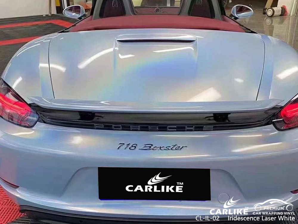 CL-IL-02 Iridescence Laser White vinyl auto wrap supplier for PORSCHE