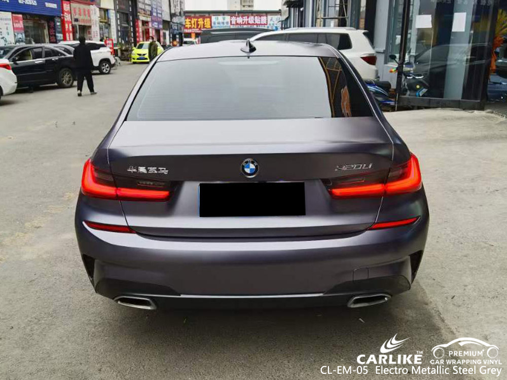 CL-EM-05 Elektro Metalik Çelik Gri Vinil BMW için Otomatik Sarma Üreticisi