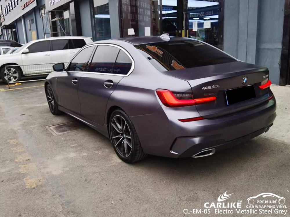 CL-EM-05 Elektro Metalik Çelik Gri Vinil BMW için Otomatik Sarma Üreticisi