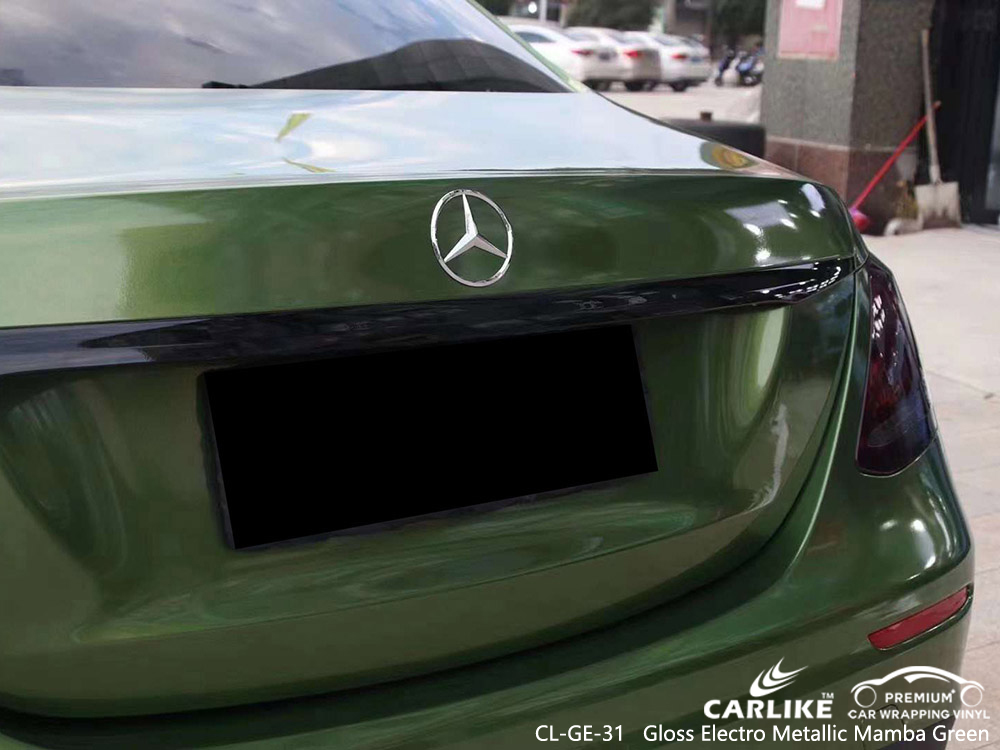 CL-GE-31 Gloss Electro Metallic Mamba Green Vinyl Car Fornitore di involucri per MERCEDES-BENZ