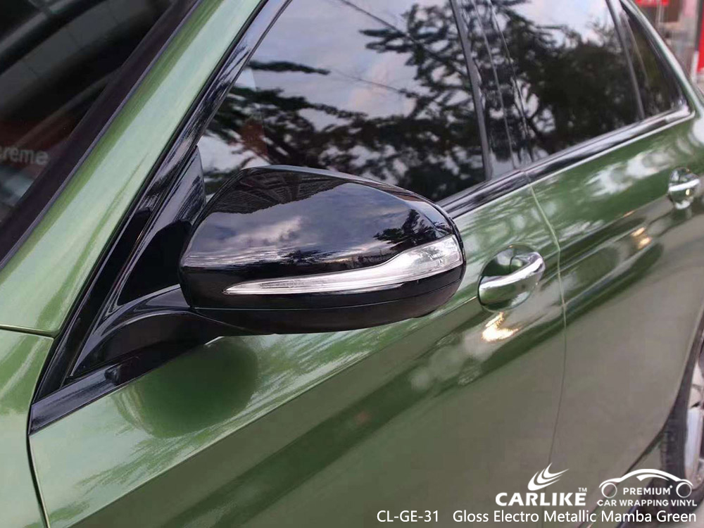 CL-GE-31 Gloss Electro Metallic Mamba Green Vinyl Car Fornitore di involucri per MERCEDES-BENZ