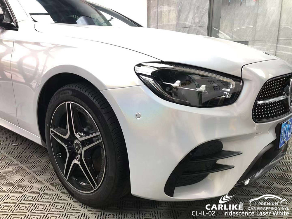 CL-IL-02 Iridescence Laser White Vinyl Car Wrap Производитель для MERCEDES-BENZ
