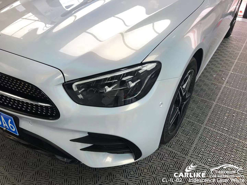 CL-IL-02 Iridescence Laser White Vinyl Car Wrap Hersteller für MERCEDES-BENZ