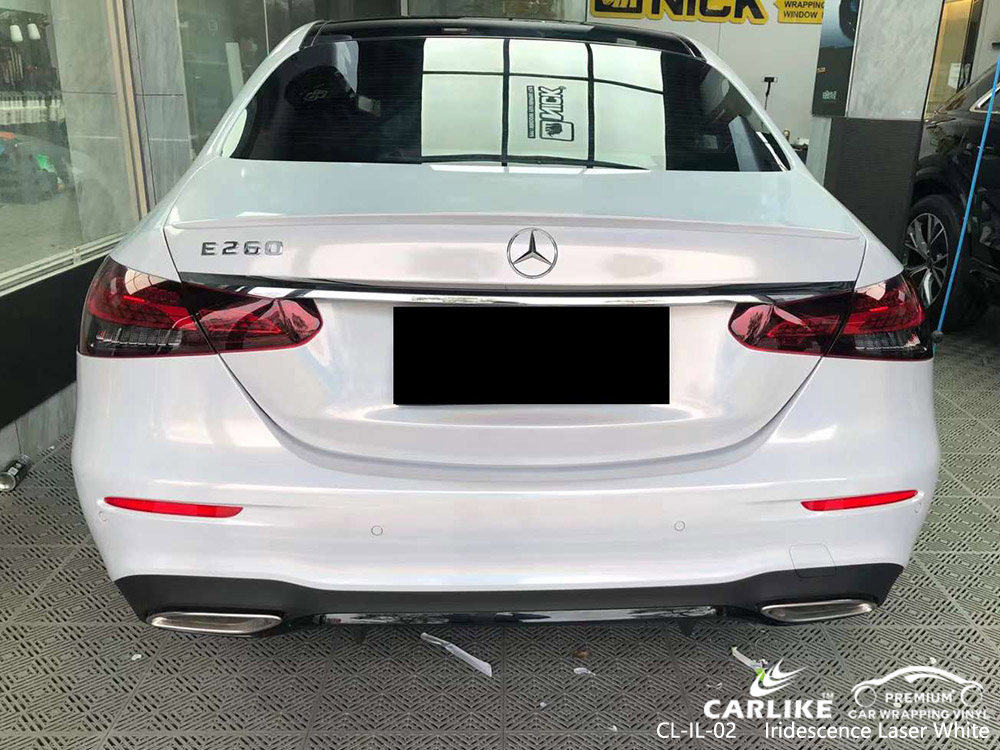 Fabricante de rotulación para automóviles de vinilo blanco con láser iridiscente CL-IL-02 para MERCEDES-BENZ