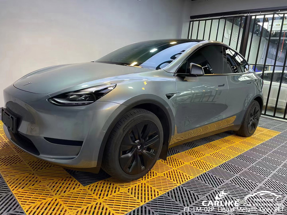 CL-LM-02P Sıvı Metalik Gri PET Vinil Otomatik Sarma TESLA Fabrikası