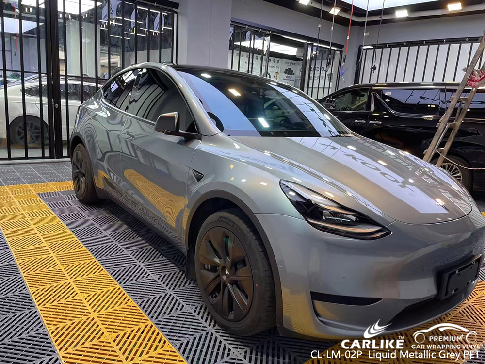 CL-LM-02P Sıvı Metalik Gri PET Vinil Otomatik Sarma TESLA Fabrikası