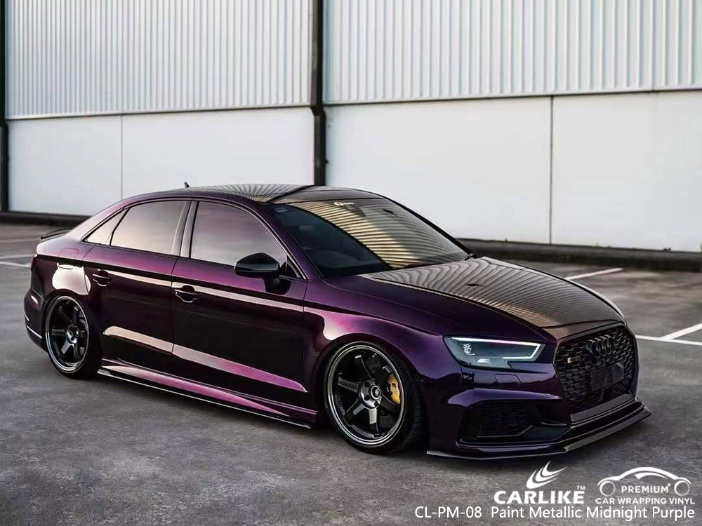 CL-PM-08 Pintura Metálica Midnight Purple Vinilo Auto Wrap Fabricante para AUDI