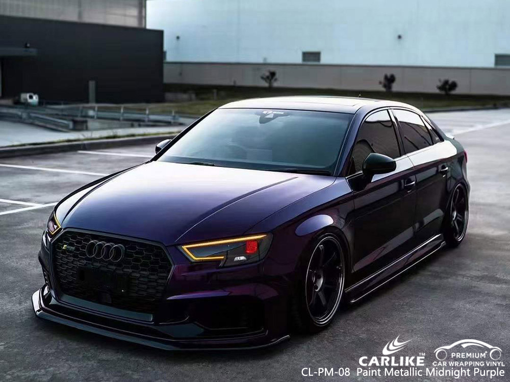 CL-PM-08 Boya Metalik Gece Moru Vinil Otomatik Sarma AUDI için üretici