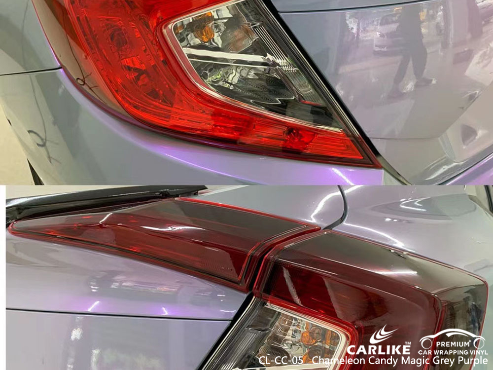 CL-CC-05 Chameleon Candy Magic Gri Mor Vinil Araba HONDA İçin Sargı Üreticisi