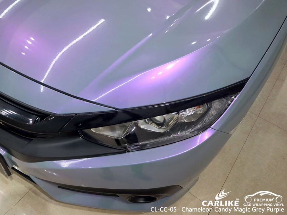 CL-CC-05 Chameleon Candy Magic Gri Mor Vinil Araba HONDA İçin Sargı Üreticisi
