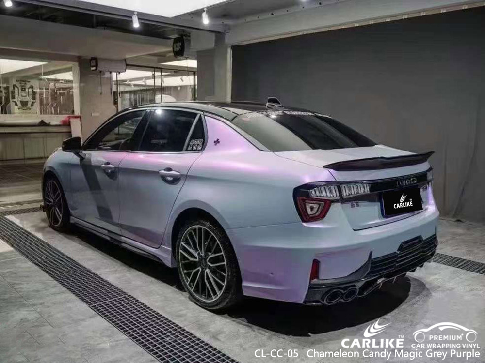 CL-CC-05 Bukalemun Şekeri Sihirli Gri Mor LYNK&CO için Vinil Araç Kaplama Fabrikası