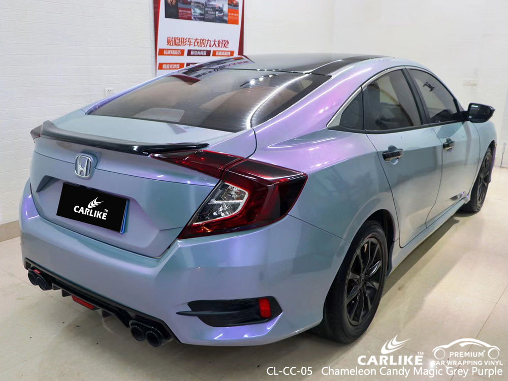 CL-CC-05 Chameleon Candy Magic Gri Mor Vinil Araba HONDA İçin Sargı Üreticisi