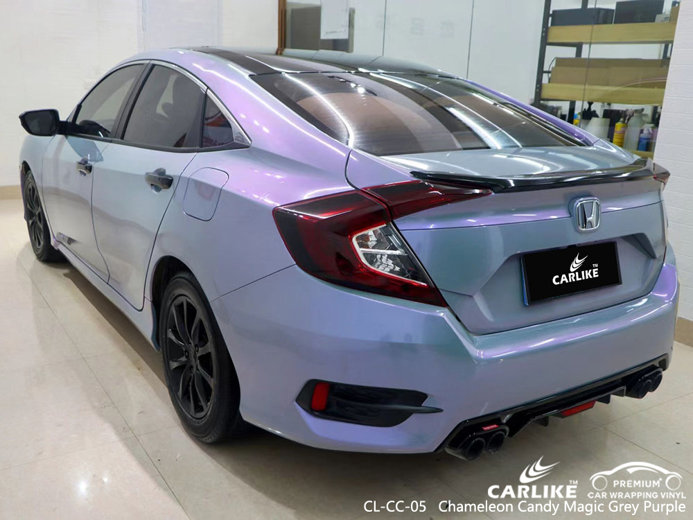 CL-CC-05 Chameleon Candy Magic Gri Mor Vinil Araba HONDA İçin Sargı Üreticisi