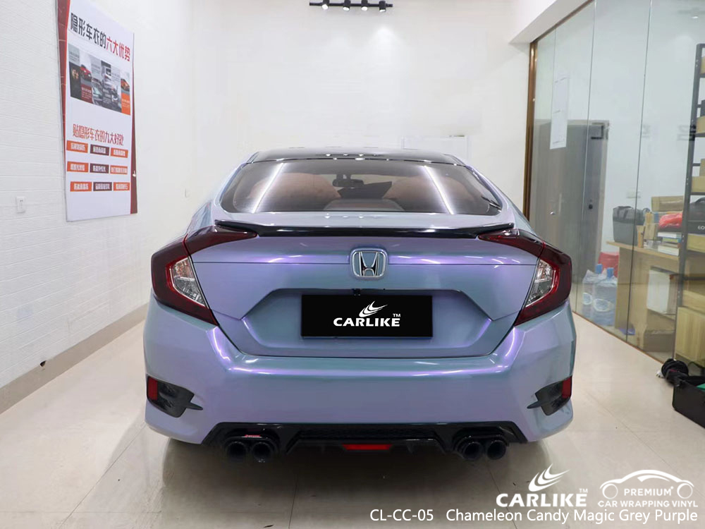 CL-CC-05 Chameleon Candy Magic Gri Mor Vinil Araba HONDA İçin Sargı Üreticisi