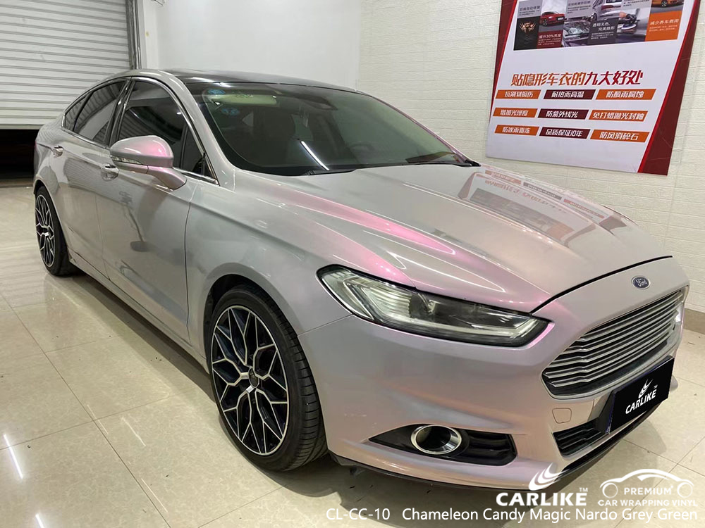 CL-CC-10 Chameleon Candy Magic Nardo Grey Ford için Yeşil Vinil Otomatik Sarma Tedarikçisi