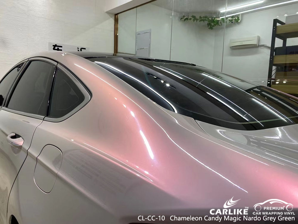 CL-CC-10 Chameleon Candy Magic Nardo Grey Ford için Yeşil Vinil Otomatik Sarma Tedarikçisi