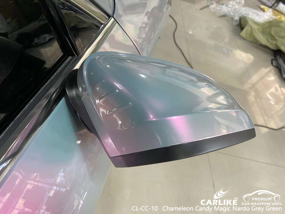 CL-CC-10 Chameleon Candy Magic Nardo Gris Vert Vinyle Usine d'habillage de véhicule pour AUDI