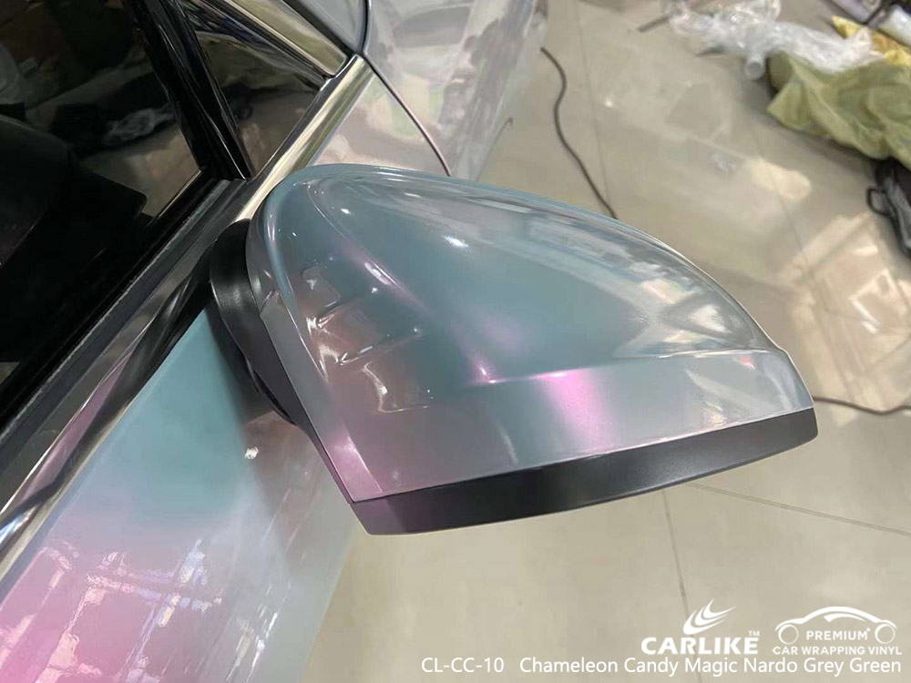 CL-CC-10 Chameleon Candy Magic Nardo Gri Yeşil Vinil AUDI için Araç Kaplama Fabrikası