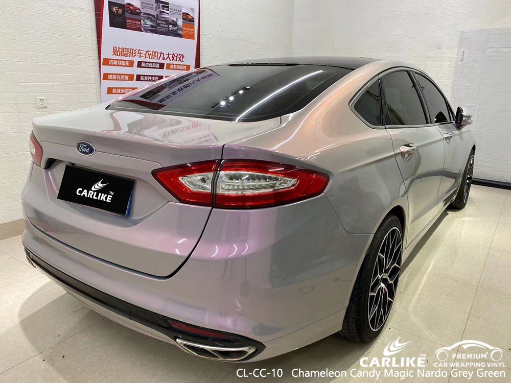 CL-CC-10 Chameleon Candy Magic Nardo Grey Ford için Yeşil Vinil Otomatik Sarma Tedarikçisi