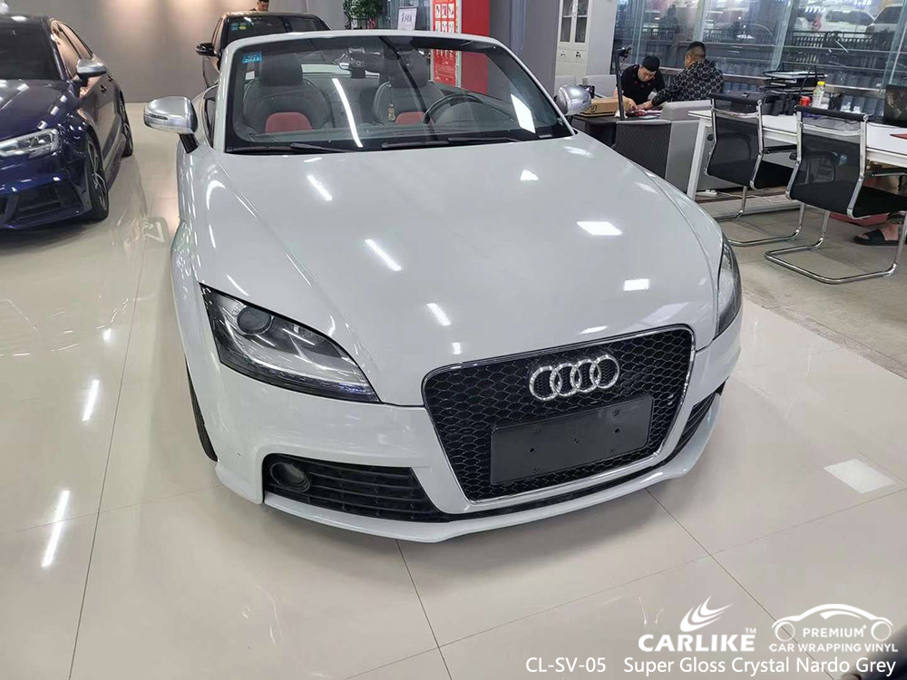 CL-SV-05 Süper Parlak Kristal Nardo Gri Vinil Oto AUDI İçin Sargı Üreticisi