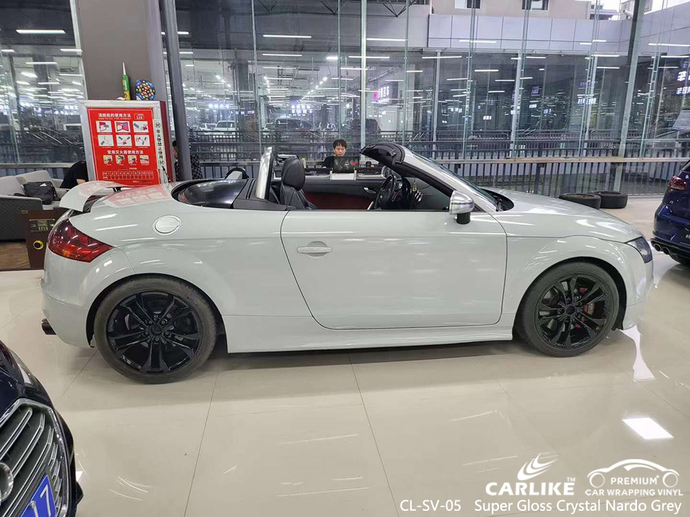 CL-SV-05 Süper Parlak Kristal Nardo Gri Vinil Oto AUDI İçin Sargı Üreticisi