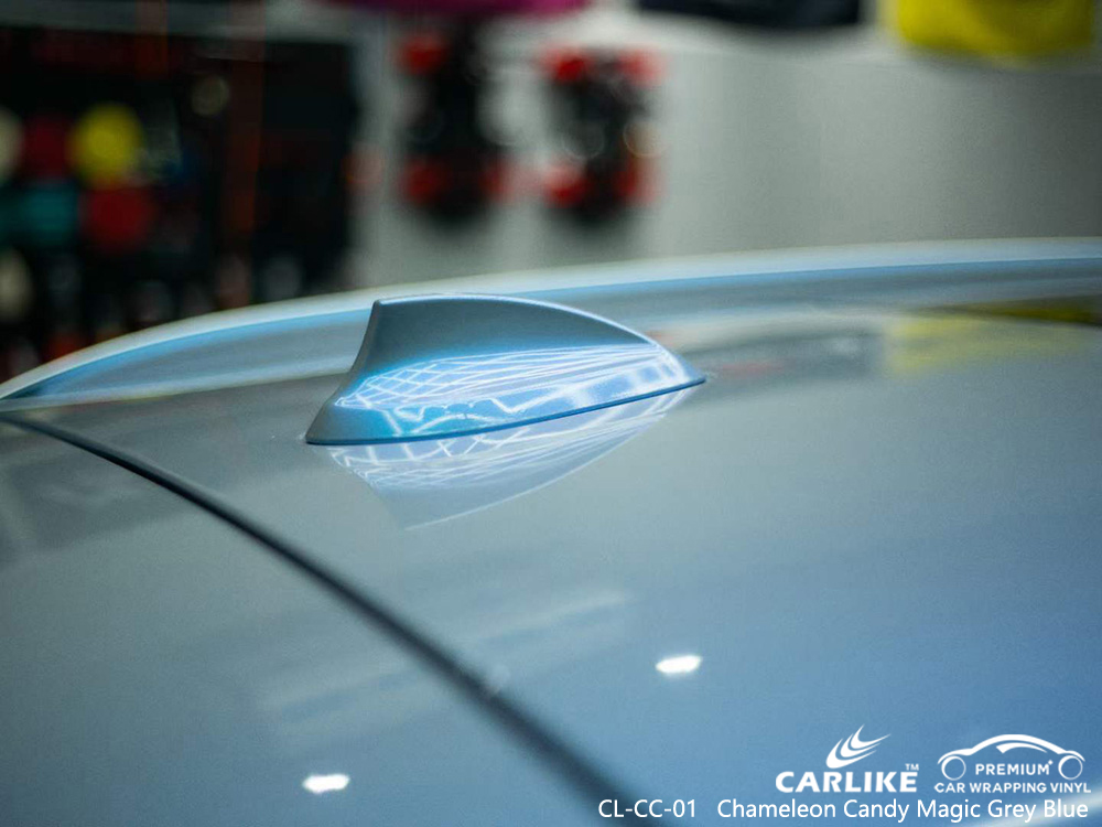 CL-CC-01 كاميليون كاندي ماجيك غلاف السيارة باللون الرمادي والأزرق موردو سيارات BMW 