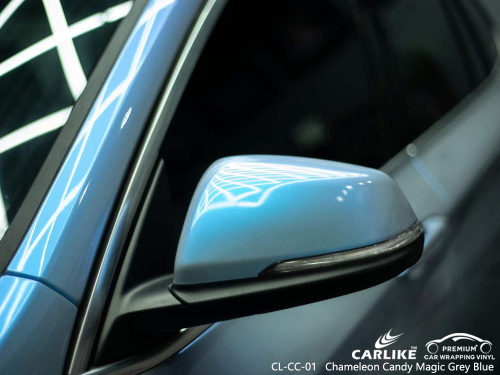 CL-CC-01 كاميليون كاندي ماجيك غلاف السيارة باللون الرمادي والأزرق موردو سيارات BMW 