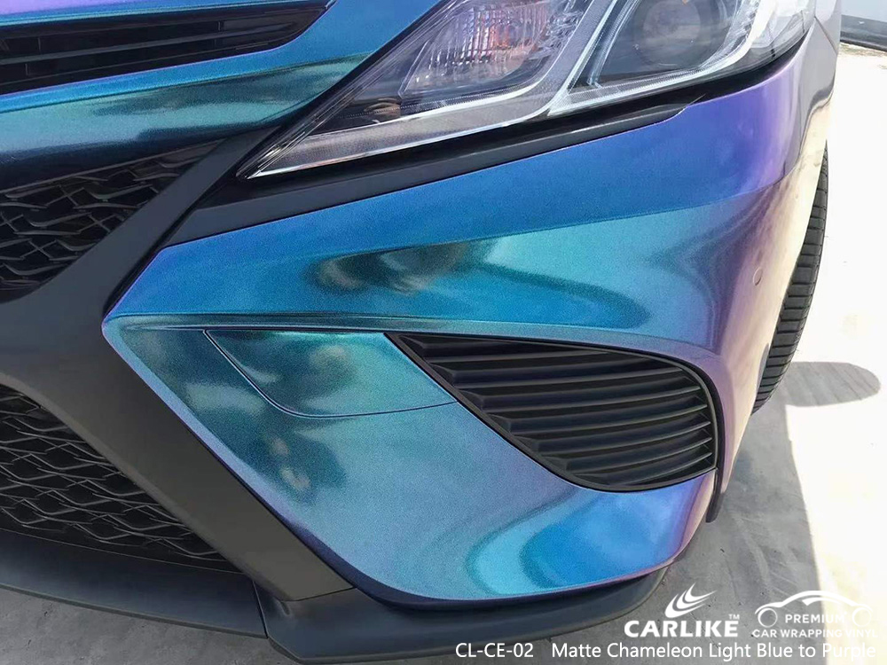 CL-CE-02 Матовый хамелеон Синий Фиолетовый Винил для автомобиля Оптовая продажа Для TOYOTA