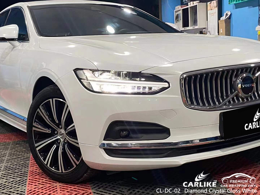 CL-DC-02 لوازم تغليف السيارة باللون الأبيض اللامع لـ VOLVO 