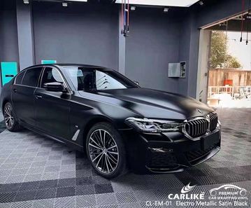 CL-EM-01 Производитель автомобильной виниловой пленки Electro Metallic Satin Black для BMW