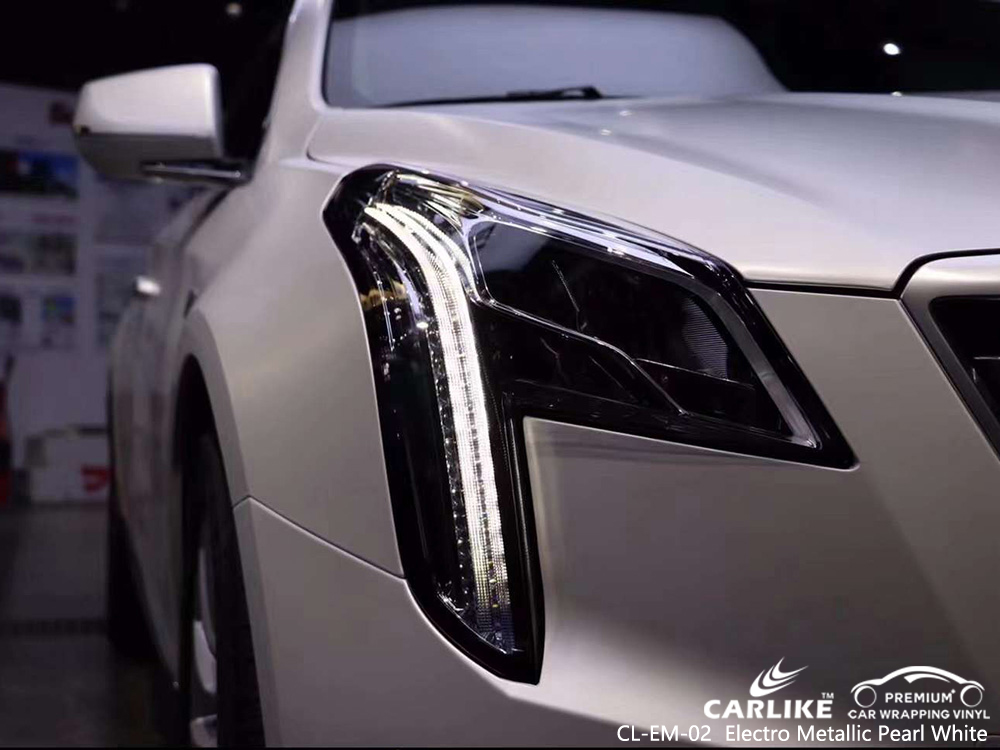 CL-EM-02 Elektro Metalik İnci Beyaz Vinil Otomatik Sarma CADILLAC Tedarikçisi