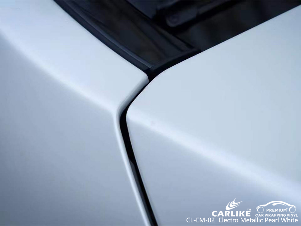 CL-EM-02 سيارة كهربائية لؤلؤية بيضاء اللون موردي غلاف الفينيل لـ MERCEDES-BENZ 