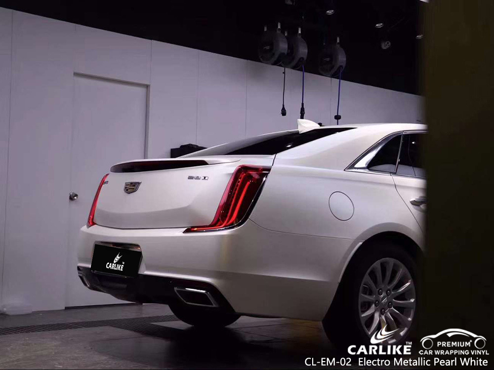 CL-EM-02 Elektro Metalik İnci Beyaz Vinil Otomatik Sarma CADILLAC Tedarikçisi