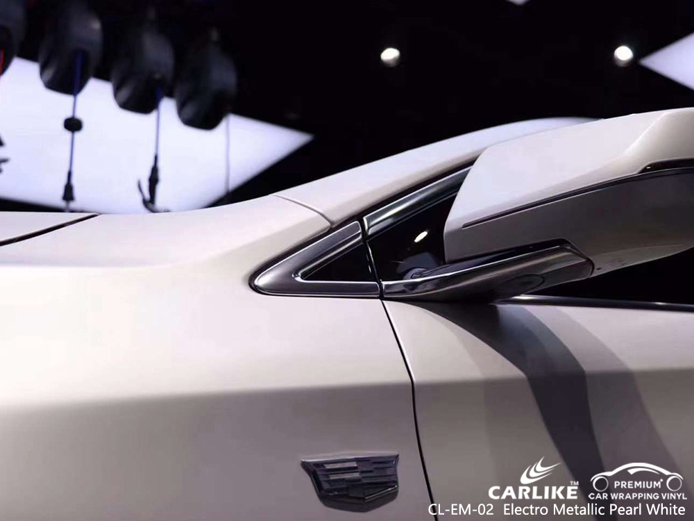 CL-EM-02 Elektro Metalik İnci Beyaz Vinil Otomatik Sarma CADILLAC Tedarikçisi