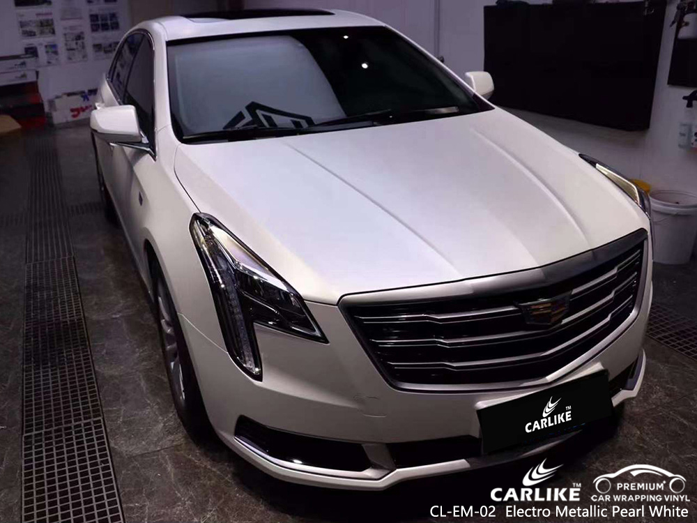 CL-EM-02 Elektro Metalik İnci Beyaz Vinil Otomatik Sarma CADILLAC Tedarikçisi