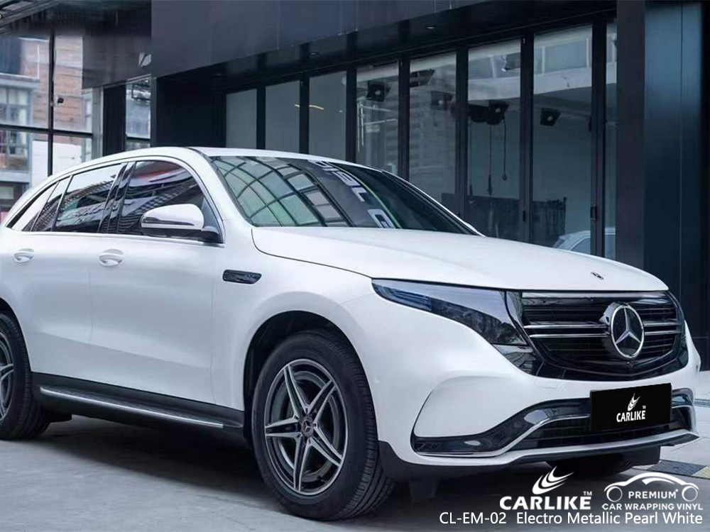 CL-EM-02 Elektro Metalik İnci Beyazı Araç Kaplama Vinili MERCEDES-BENZ için Tedarikçiler