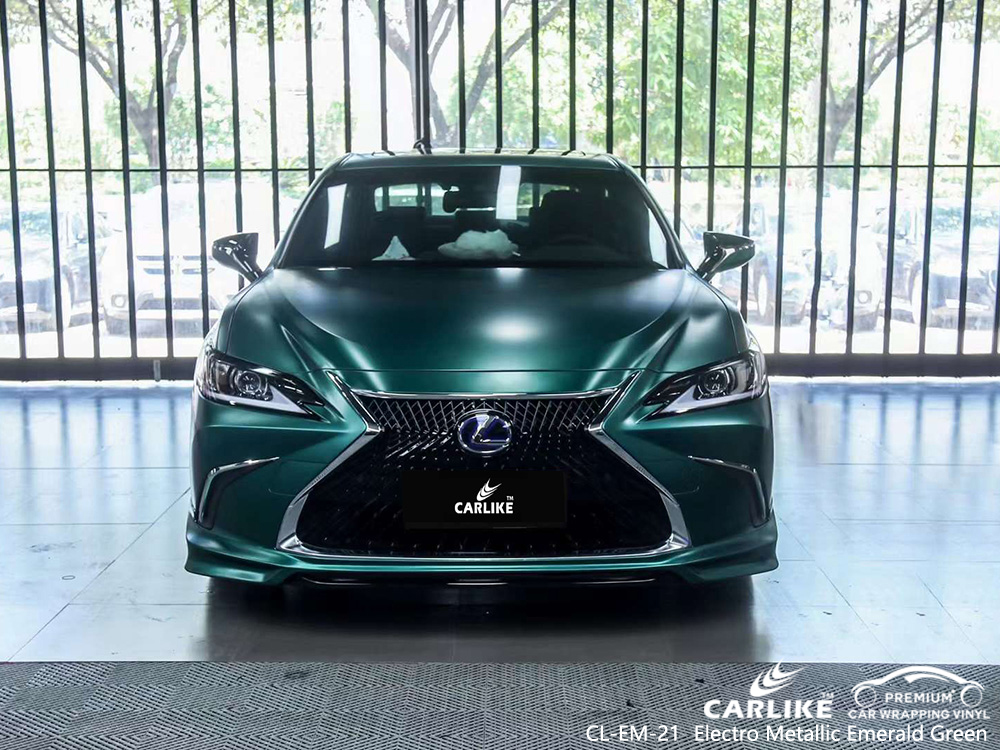 Rotulación de vehículo de vinilo verde esmeralda electrometálico CL-EM-21 Fábrica para LEXUS