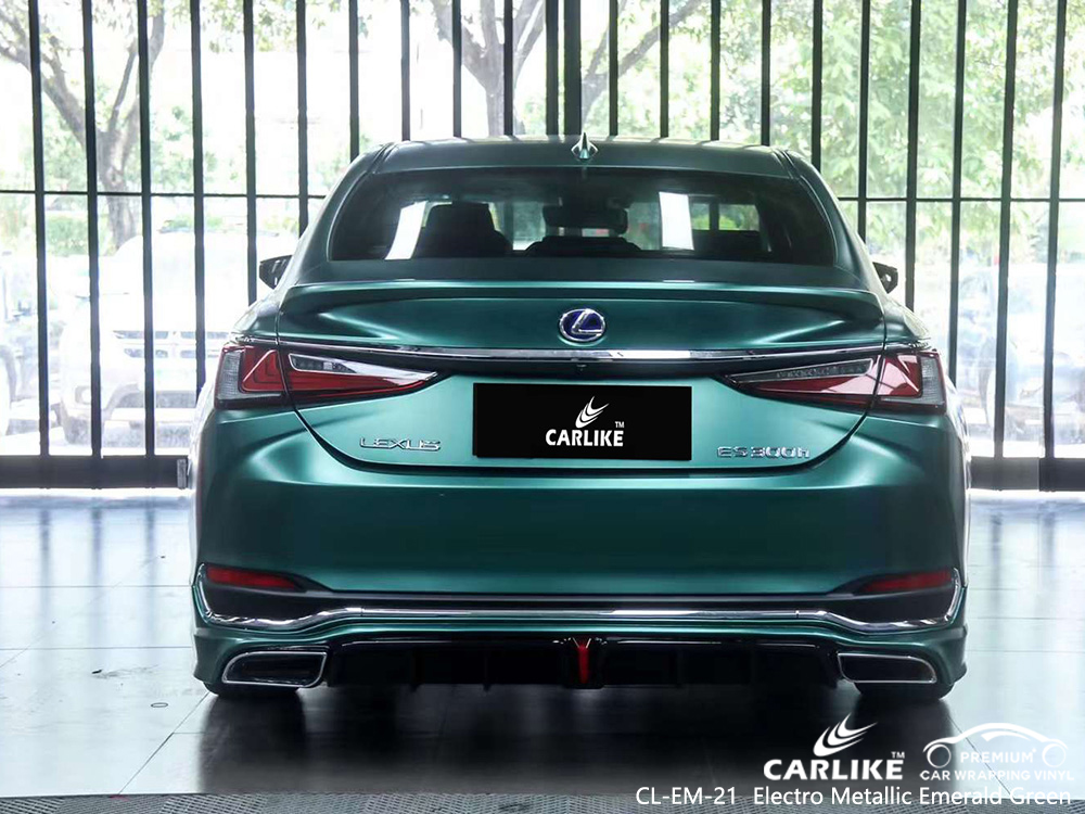 CL-EM-21 Elektrometallische Smaragdgrüne Vinyl-Fahrzeugfolierung Fabrik für LEXUS