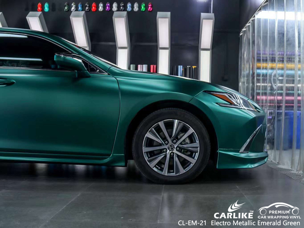 CL-EM-21 Elektrometallische Smaragdgrüne Vinyl-Fahrzeugfolierung Fabrik für LEXUS