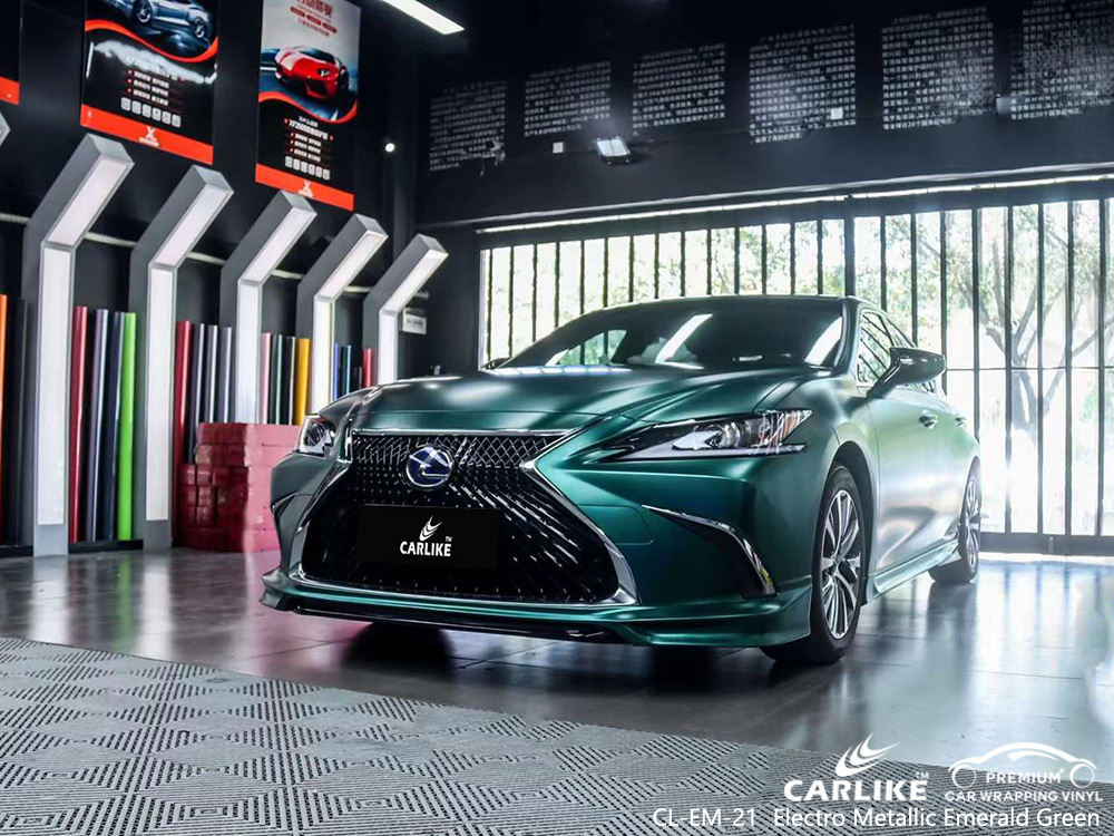 CL-EM-21 Electro Metallic Emerald Green Vinyl Vehicle Wrap Usine pour LEXUS