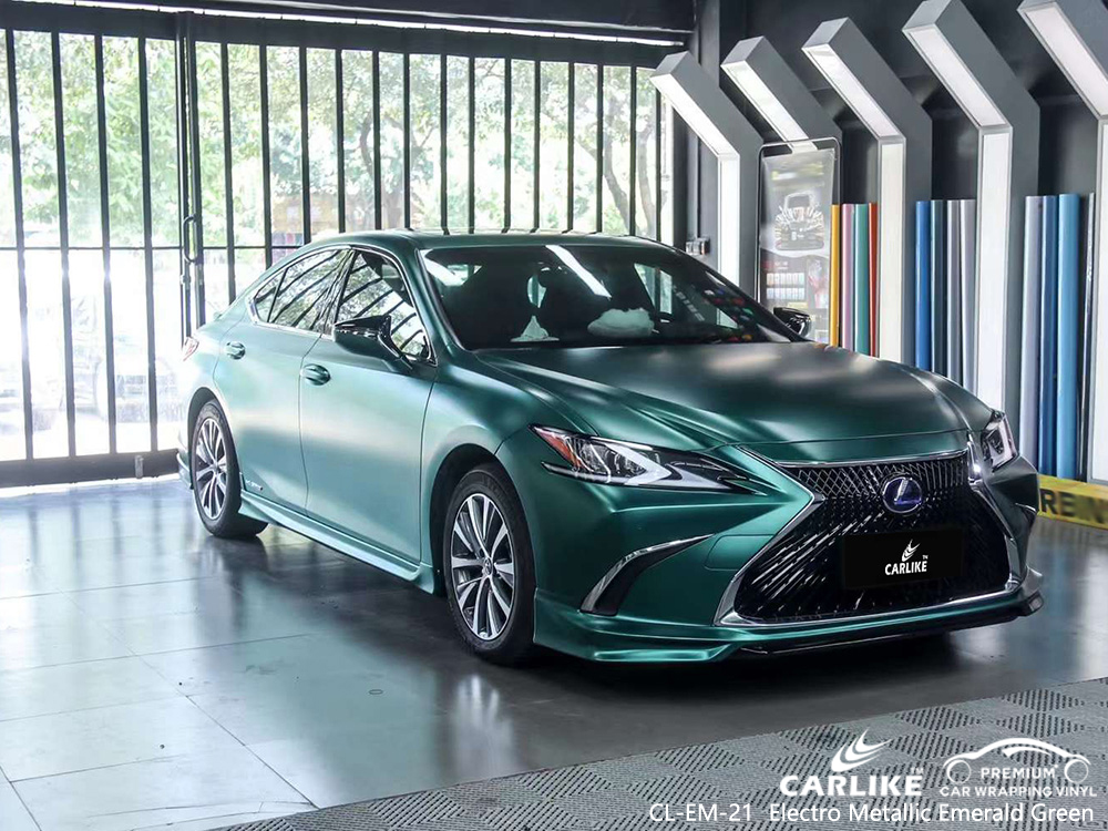 CL-EM-21 Electro Metallic Emerald Green Vinyl Vehicle Wrap Usine pour LEXUS