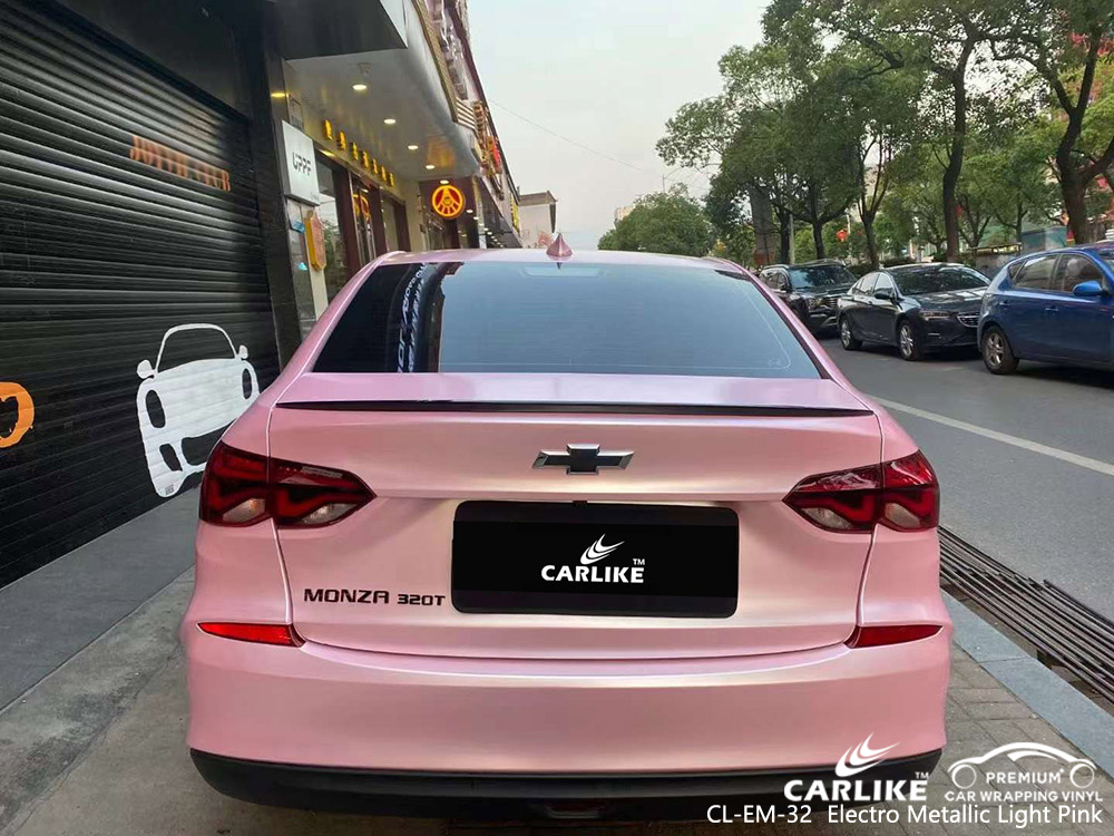 CL-EM-32 Elektro Metalik Açık Pembe Vinil Otomatik Sarma Üretici için CHEVROLET
