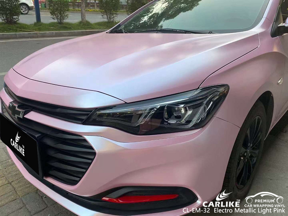 CL-EM-32 Elektro Metalik Açık Pembe Vinil Otomatik Sarma Üretici için CHEVROLET