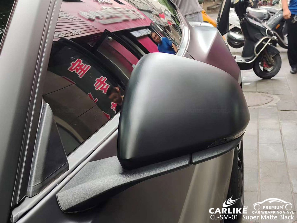 CL-SM-01 Süper Mat Siyah Araba Kaplama Vinil Toptan Satış FORD MUSTANG için