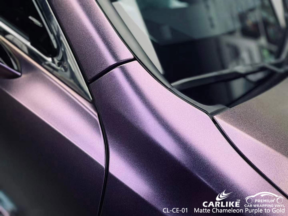 CL-CE-01 Vinile opaco Chameleon Purple Gold Car Wrap Produttore per LEXUS
