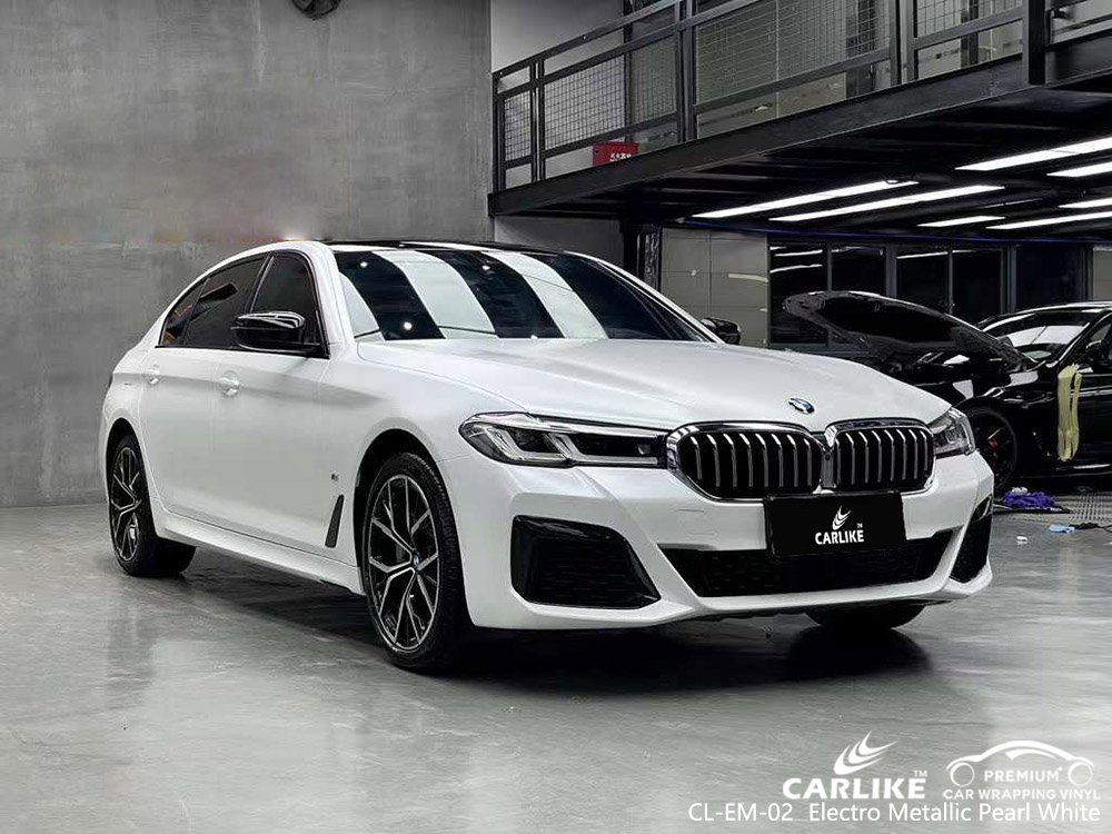 CL-EM-02 Electro Metallic Pearl White Car Wrap Vinile Commercio all'ingrosso per BMW