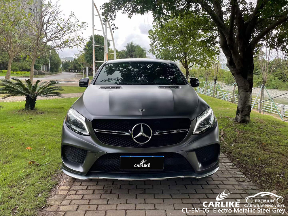 CL-EM-05 Electro Metálico Aço Cinza Car Wrap Vinyl Fornecedor Para MERCEDES-BENZ