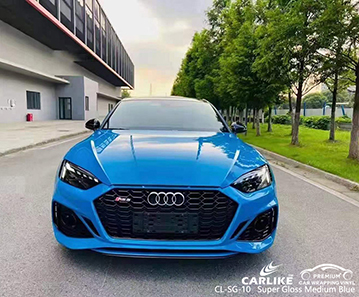 CL-SG-10 super Bright Medium Blue Wholesale Vinyl Package for Audi