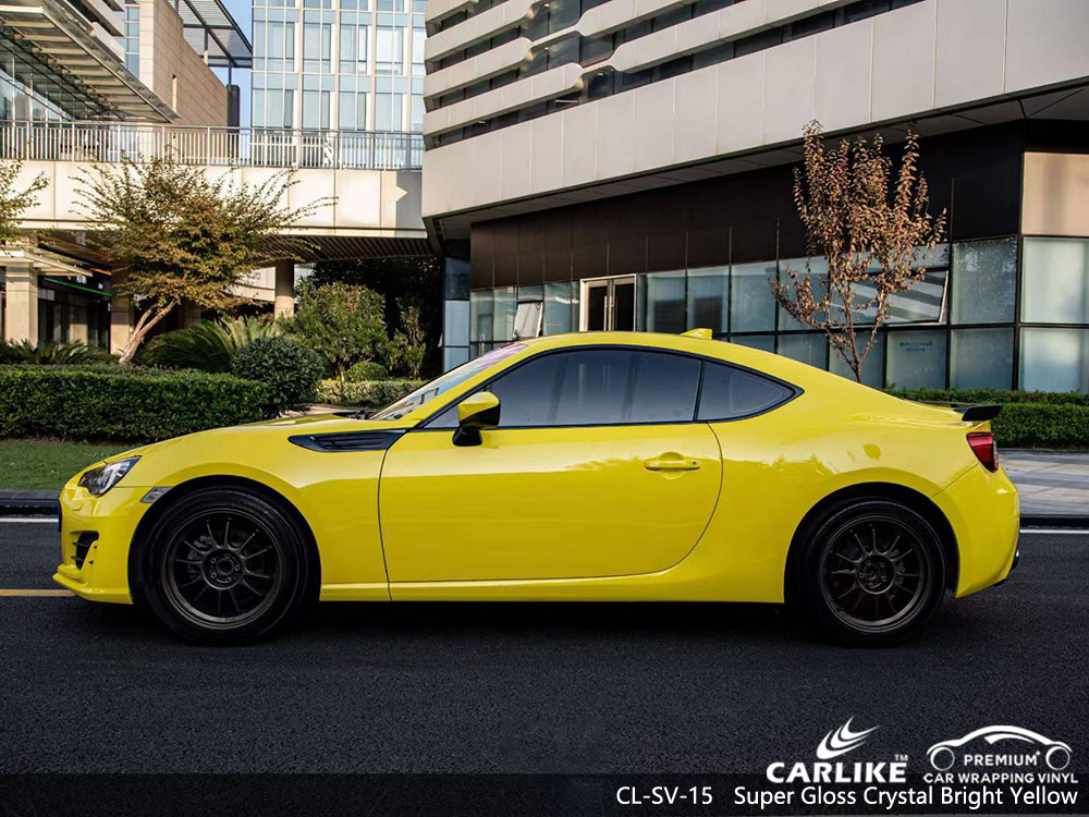 CL-SV-15 супер блестящий хрусталь светло желтый автомобиль упаковка винилгруппа оптовая продажа SUBARU - SINO VINYL